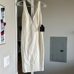 Lulus white midi dress